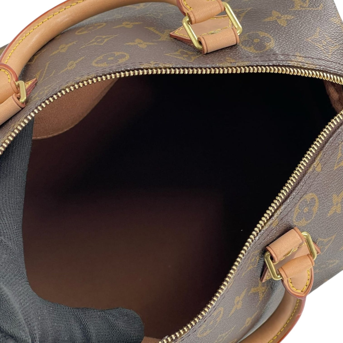 Louis-Vuitton Monogram Speedy 30 Brown GHW