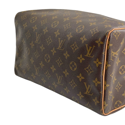 Louis-Vuitton Monogram Speedy 30 Brown GHW