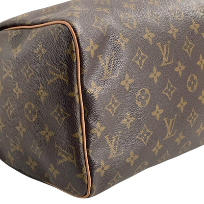Louis-Vuitton Monogram Speedy 30 Brown GHW