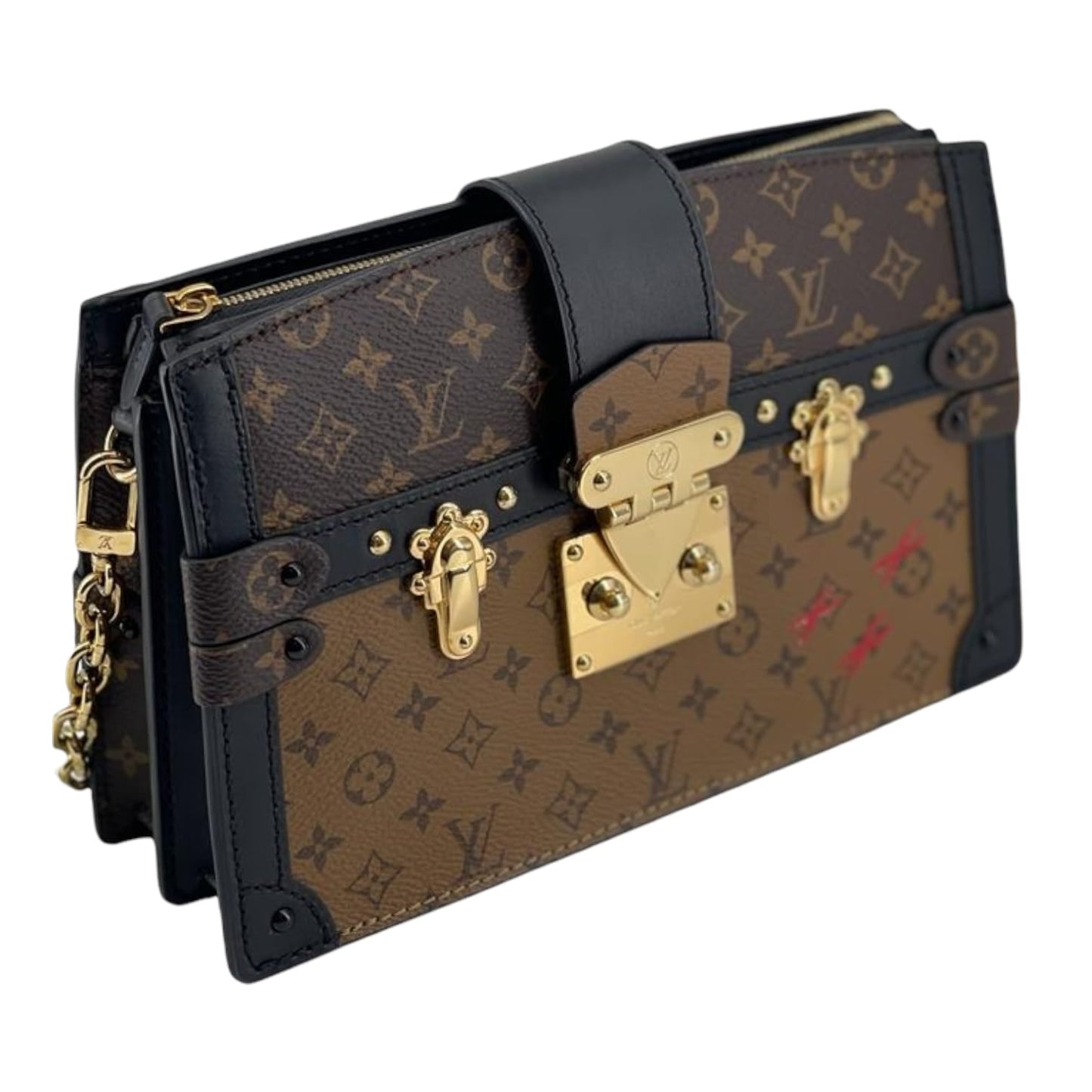 Louis-Vuitton Trunk Clutch Reverse Monogram GHW