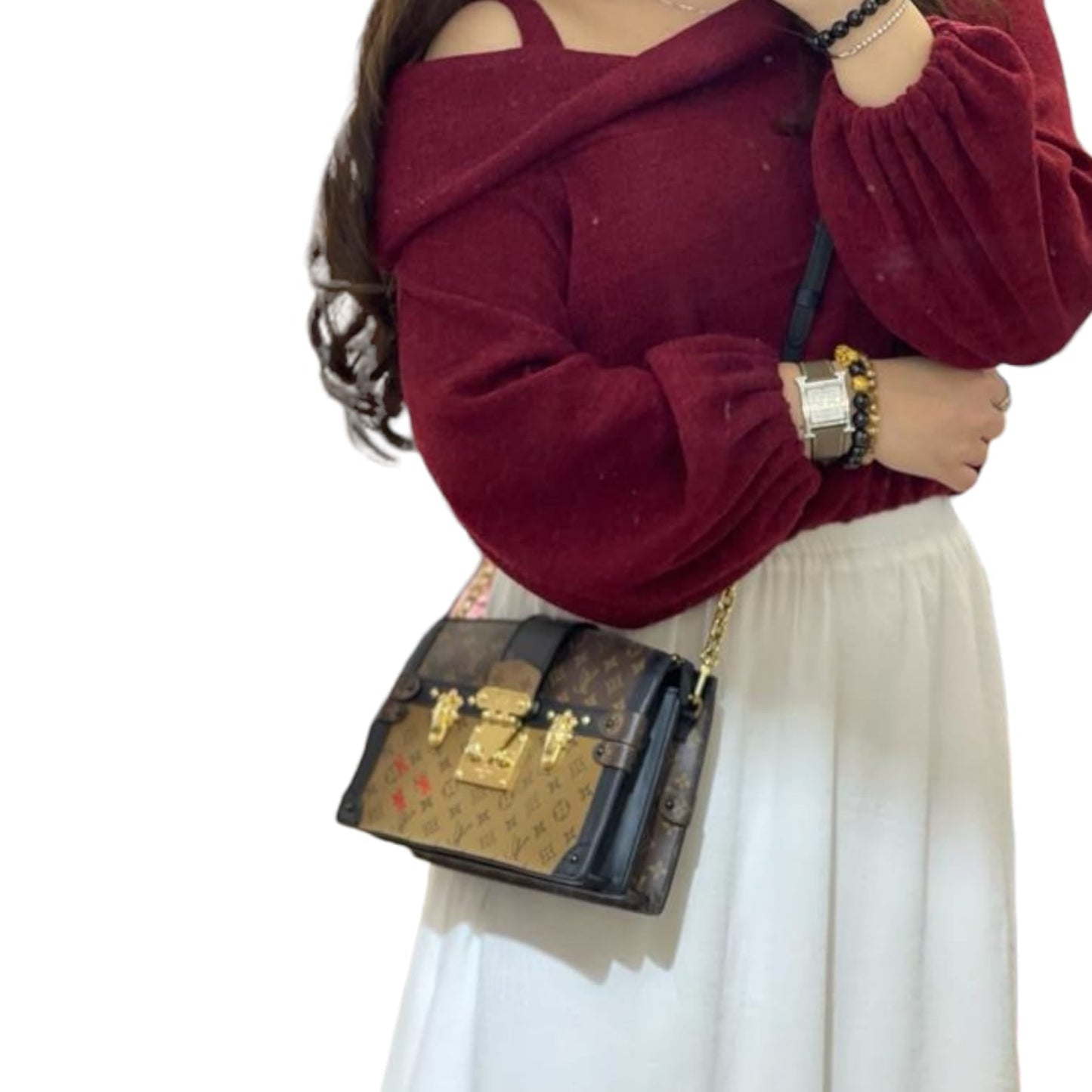 Louis-Vuitton Trunk Clutch Reverse Monogram GHW