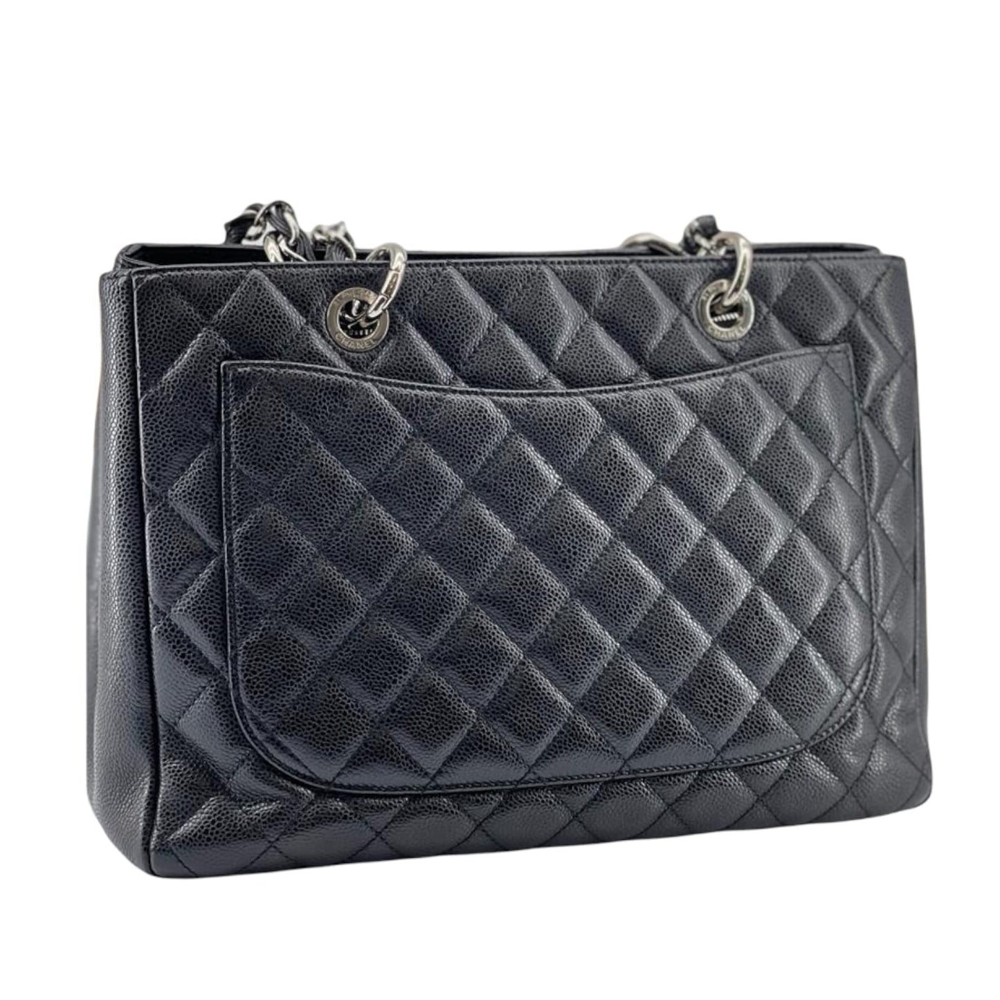 Grand Shopping Tote GST Caviar Black SHW