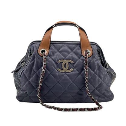 In the Mix Tote Calfskin Navy RHW