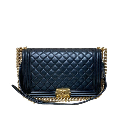 New Medium Boy Lambskin Black GHW