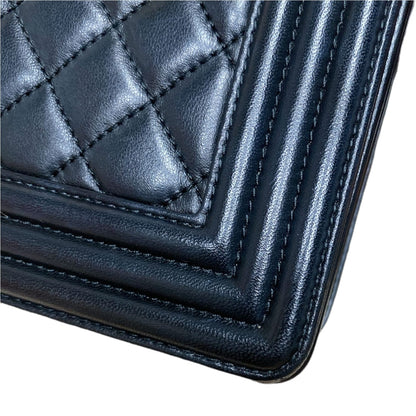 New Medium Boy Lambskin Black GHW