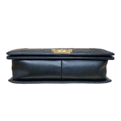 New Medium Boy Lambskin Black GHW