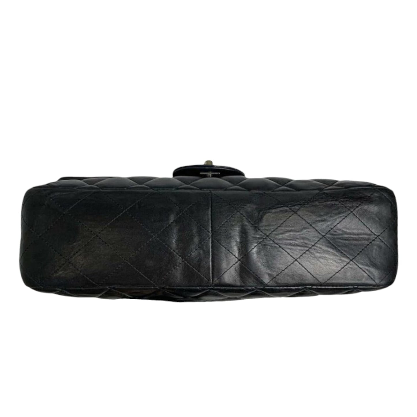 Jumbo Classic Single Flap Quilted Lambskin Black SHW
