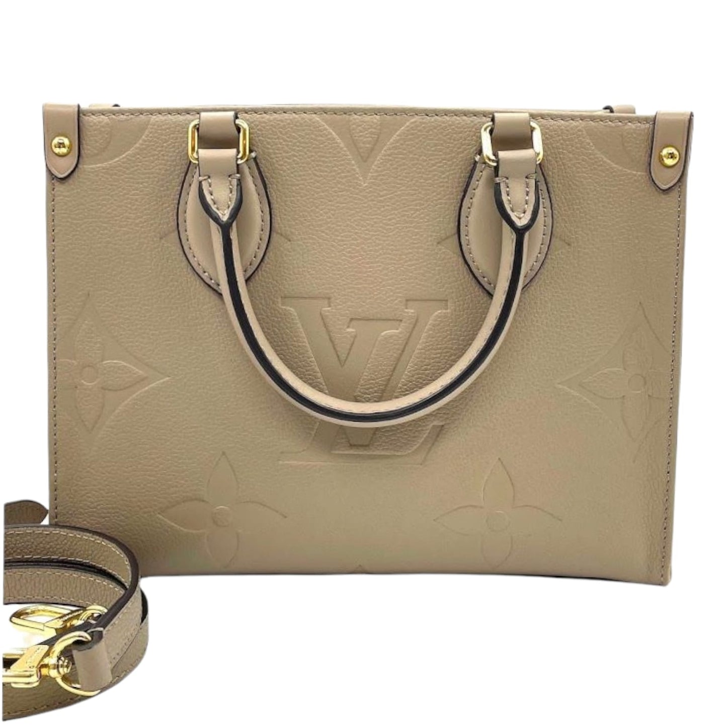 Louis-Vuitton MM Onthego Monogram Empreinte Turtledove GHW