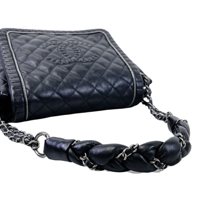 CC Diamond Quilted Flap Black SHW