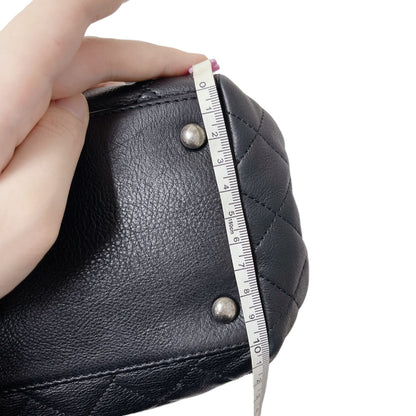 CC Diamond Quilted Flap Black SHW