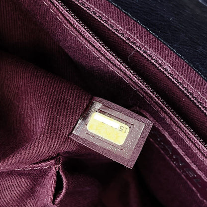 CC Diamond Quilted Flap Black SHW