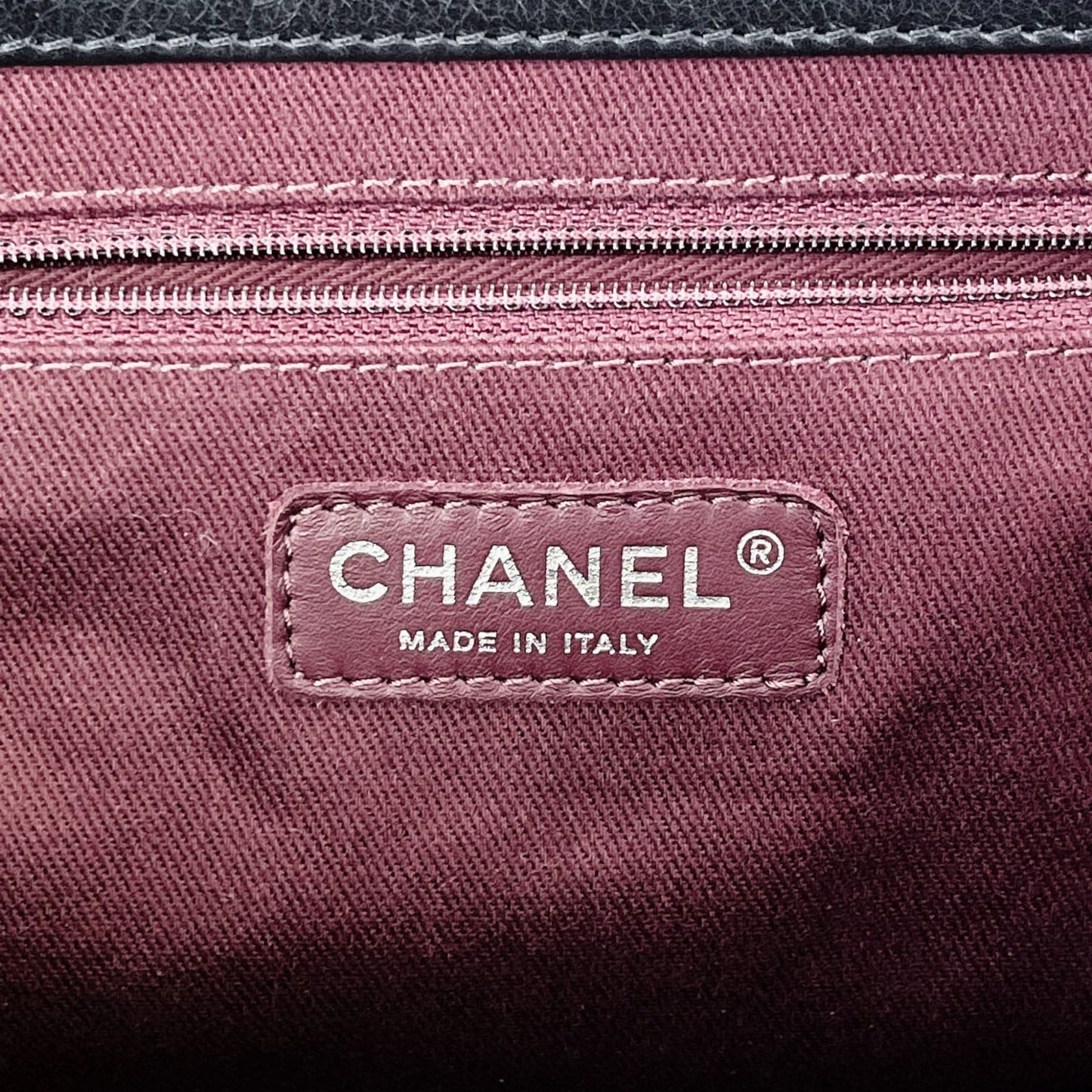 CC Diamond Quilted Flap Black SHW