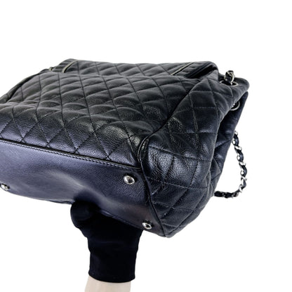 CC Diamond Quilted Flap Black SHW