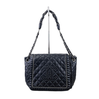 CC Diamond Quilted Flap Black SHW