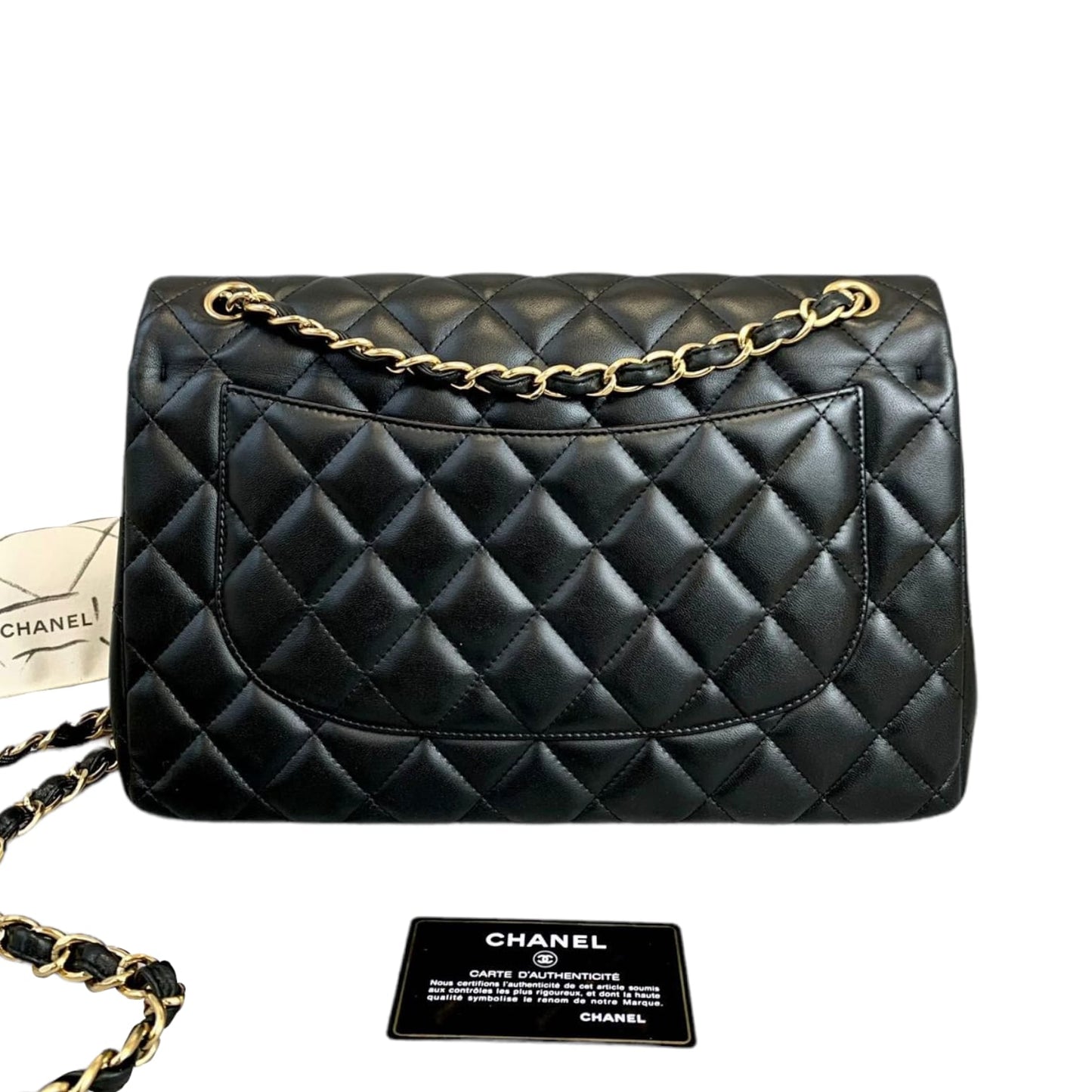Classic Double Flap Jumbo Lambskin Black GHW