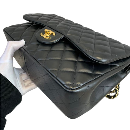 Classic Double Flap Jumbo Lambskin Black GHW