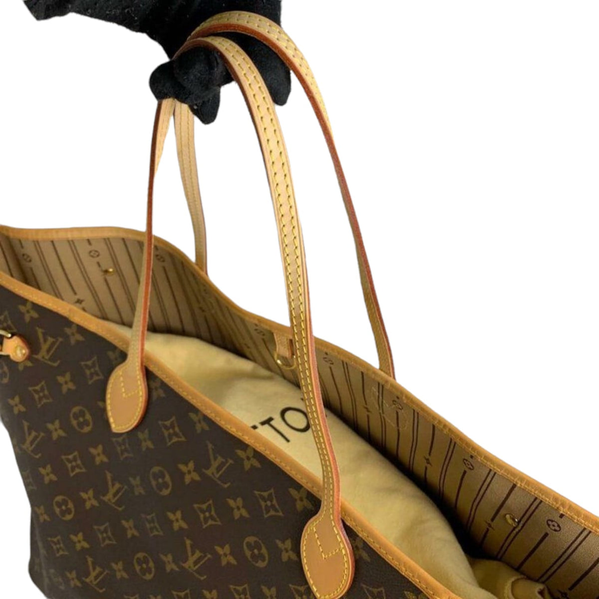 Louis-Vuitton GM Neverfull Monogram Coated Canvas GHW