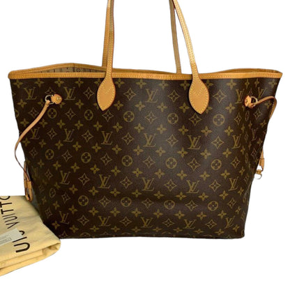 Louis-Vuitton GM Neverfull Monogram Coated Canvas GHW
