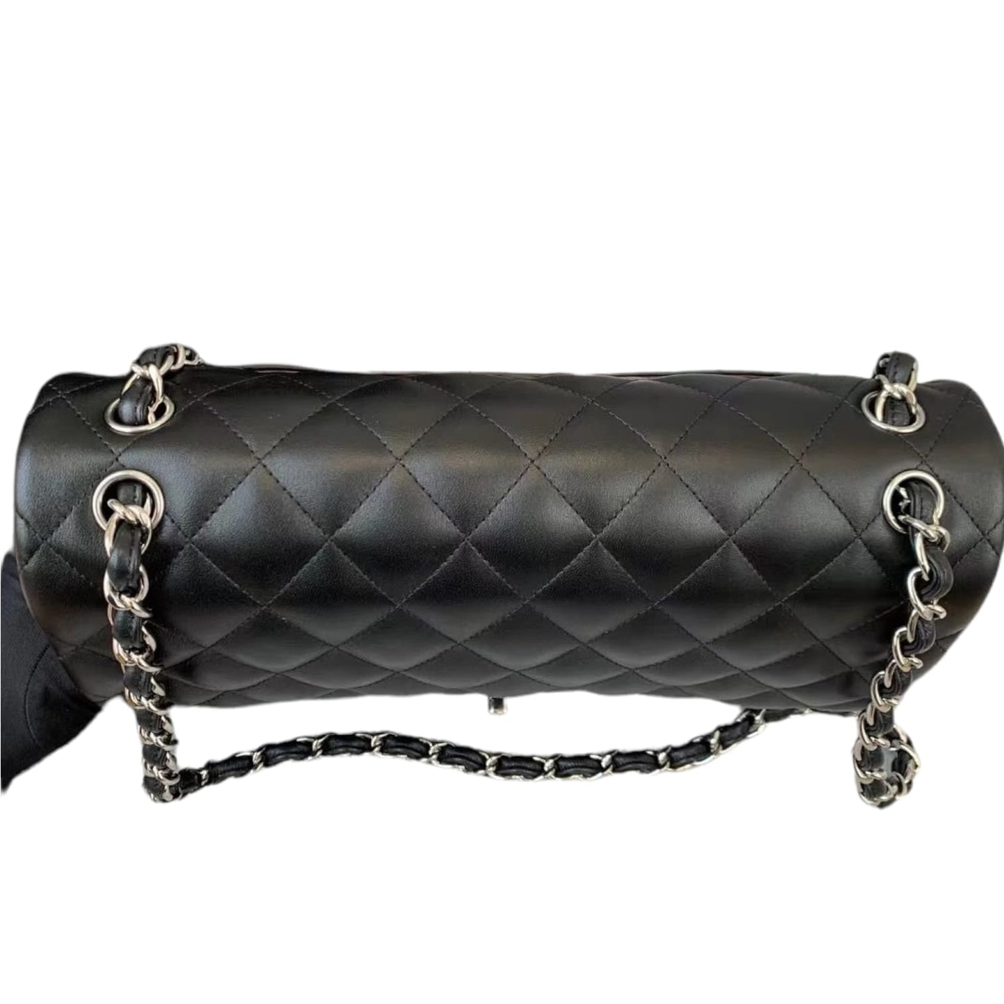 Jumbo Classic Double Flap Lambskin Black SHW
