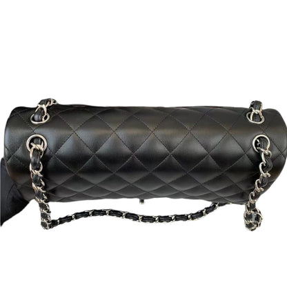 Jumbo Classic Double Flap Lambskin Black SHW