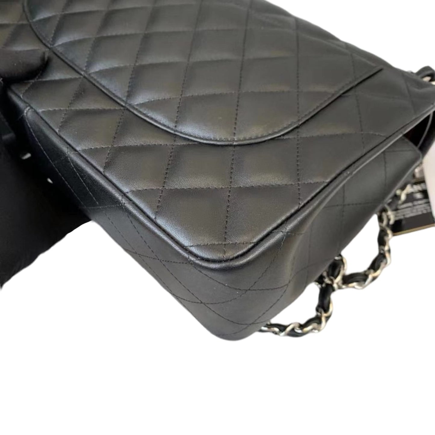 Jumbo Classic Double Flap Lambskin Black SHW