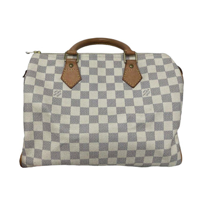 Louis-Vuitton Speedy 30 Damier Azur Canvas GHW