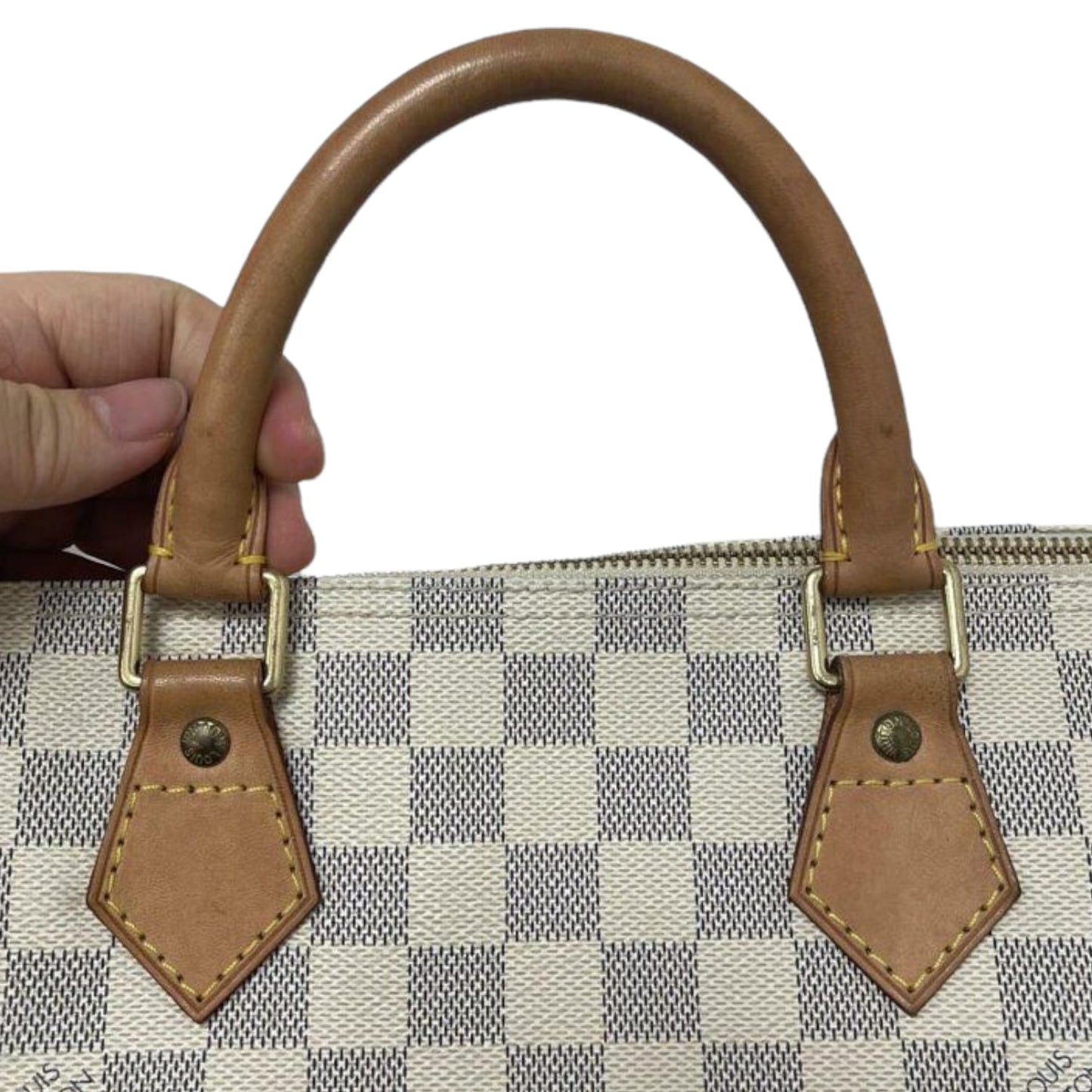 Louis-Vuitton Speedy 30 Damier Azur Canvas GHW
