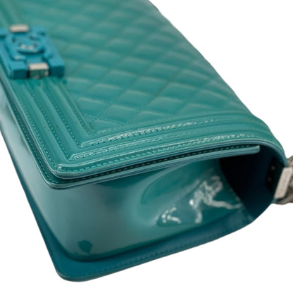 Old Medium Boy Patent Turquoise SHW