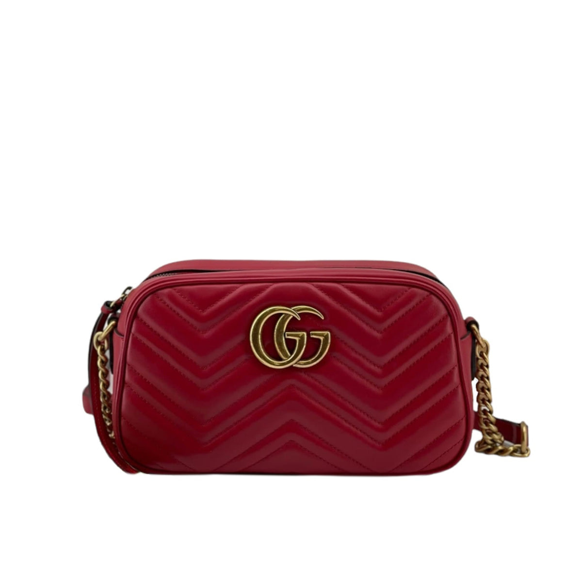 Gucci Small GG Marmont Matelassé Red