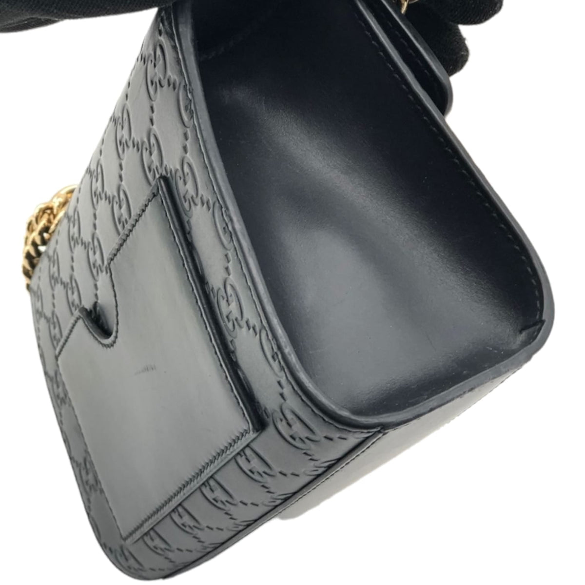 Gucci Small Padlock Signature Black GHW