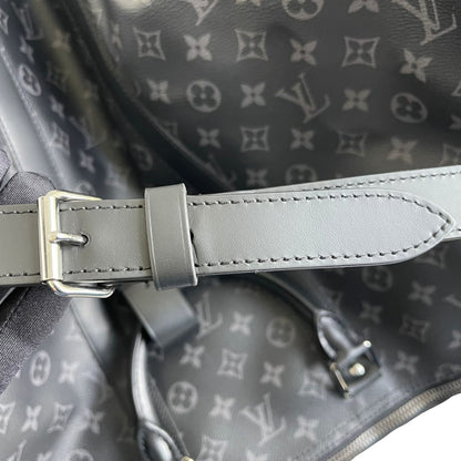 Louis-Vuitton Keepall Bandoulière 55 Monogram Eclipse SHW