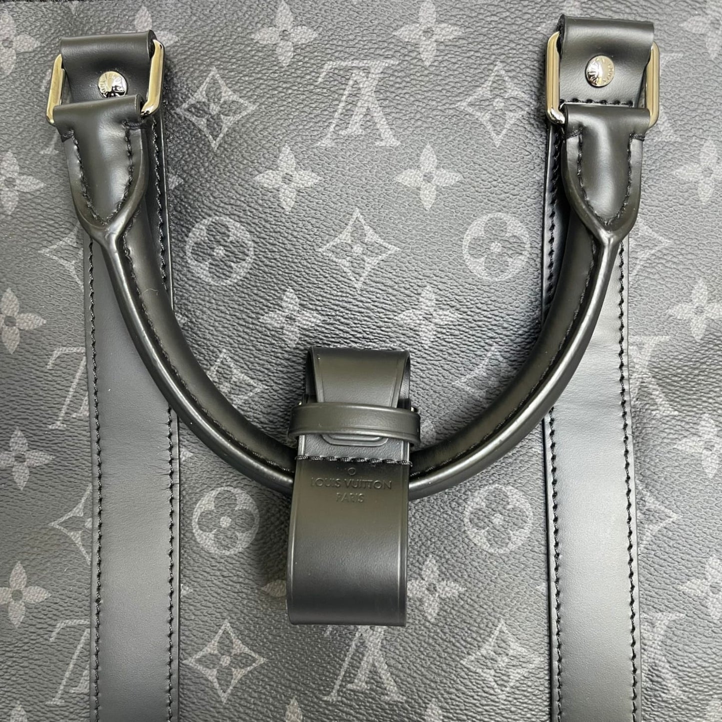 Louis-Vuitton Keepall Bandoulière 55 Monogram Eclipse SHW