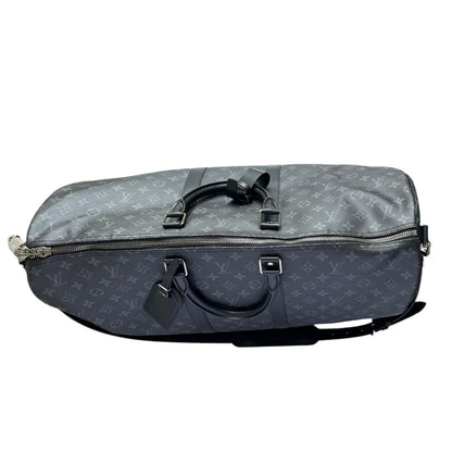 Louis-Vuitton Keepall Bandoulière 55 Monogram Eclipse SHW