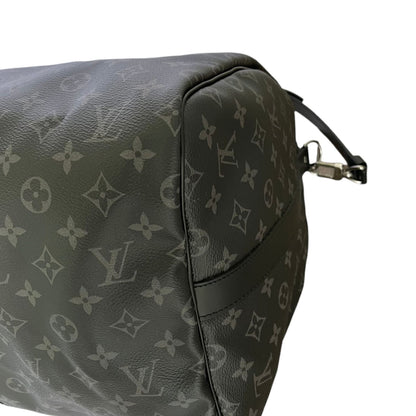 Louis-Vuitton Keepall Bandoulière 55 Monogram Eclipse SHW