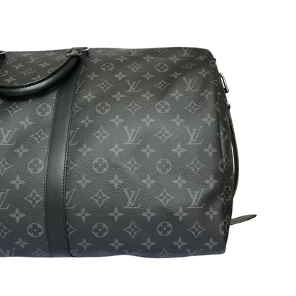 Louis-Vuitton Keepall Bandoulière 55 Monogram Eclipse SHW
