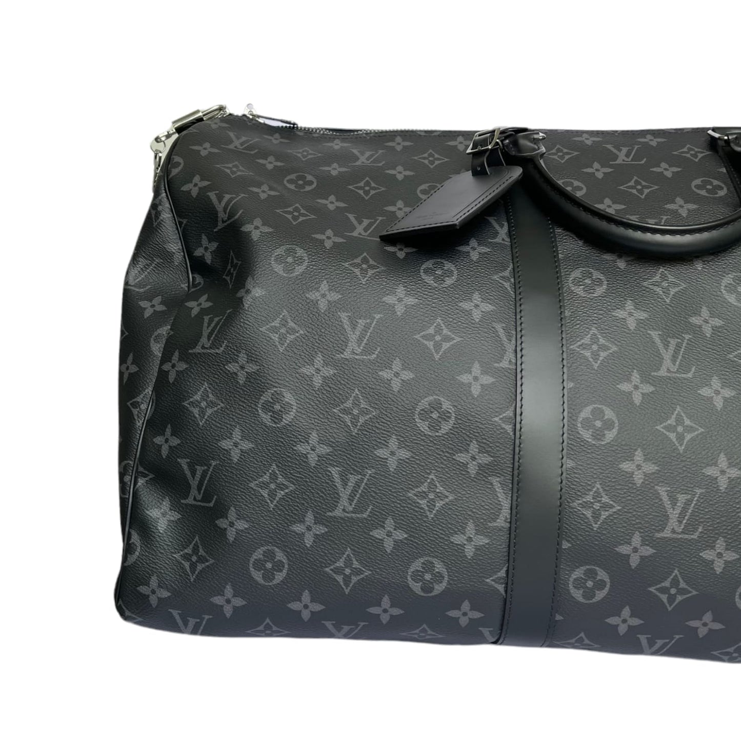 Louis-Vuitton Keepall Bandoulière 55 Monogram Eclipse SHW