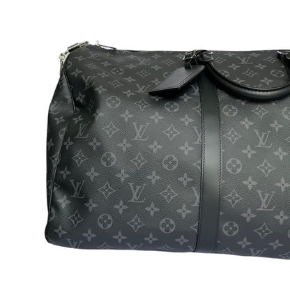 Louis-Vuitton Keepall Bandoulière 55 Monogram Eclipse SHW