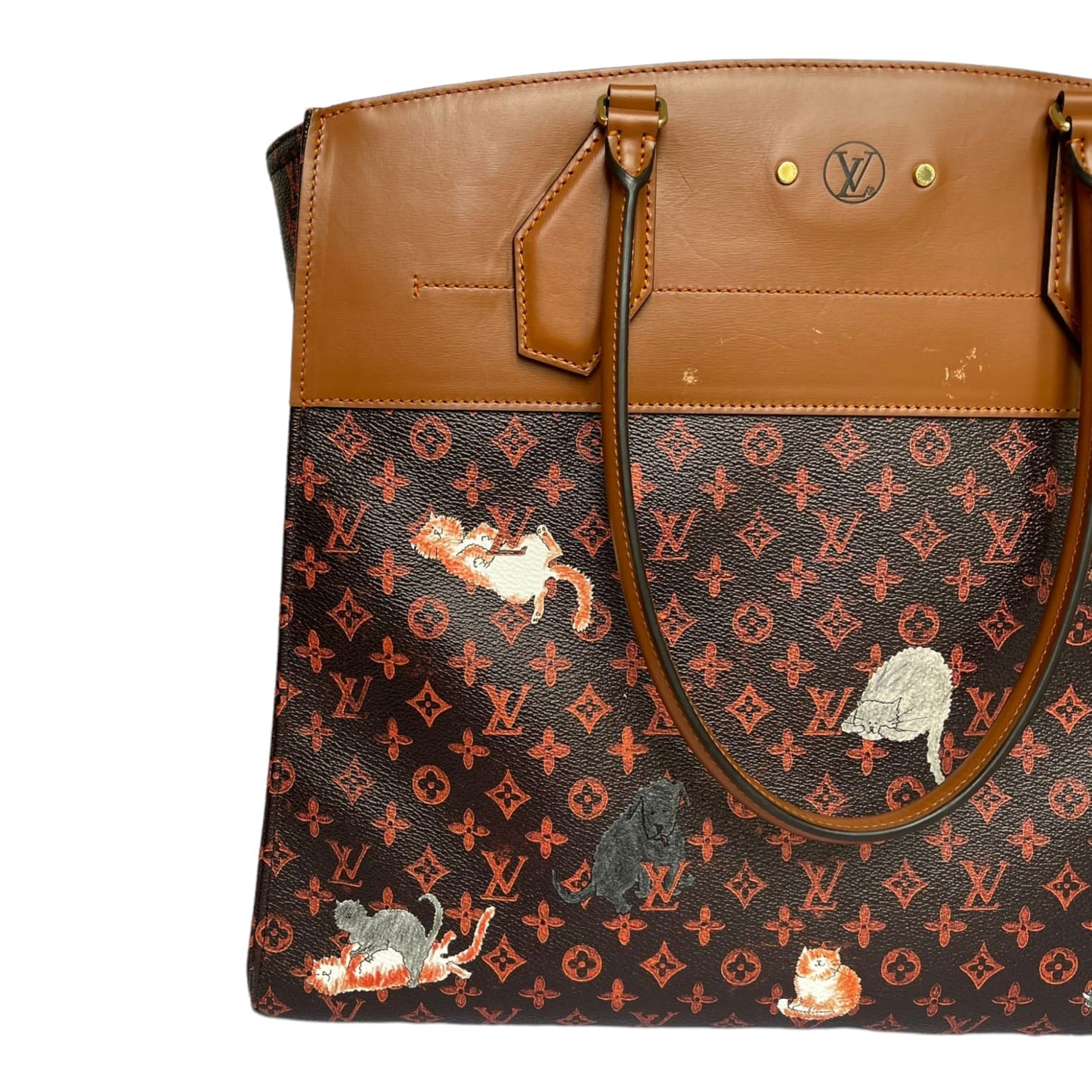 Louis-Vuitton XXL City Steamer Cabas Grace Coddington Catogram GHW
