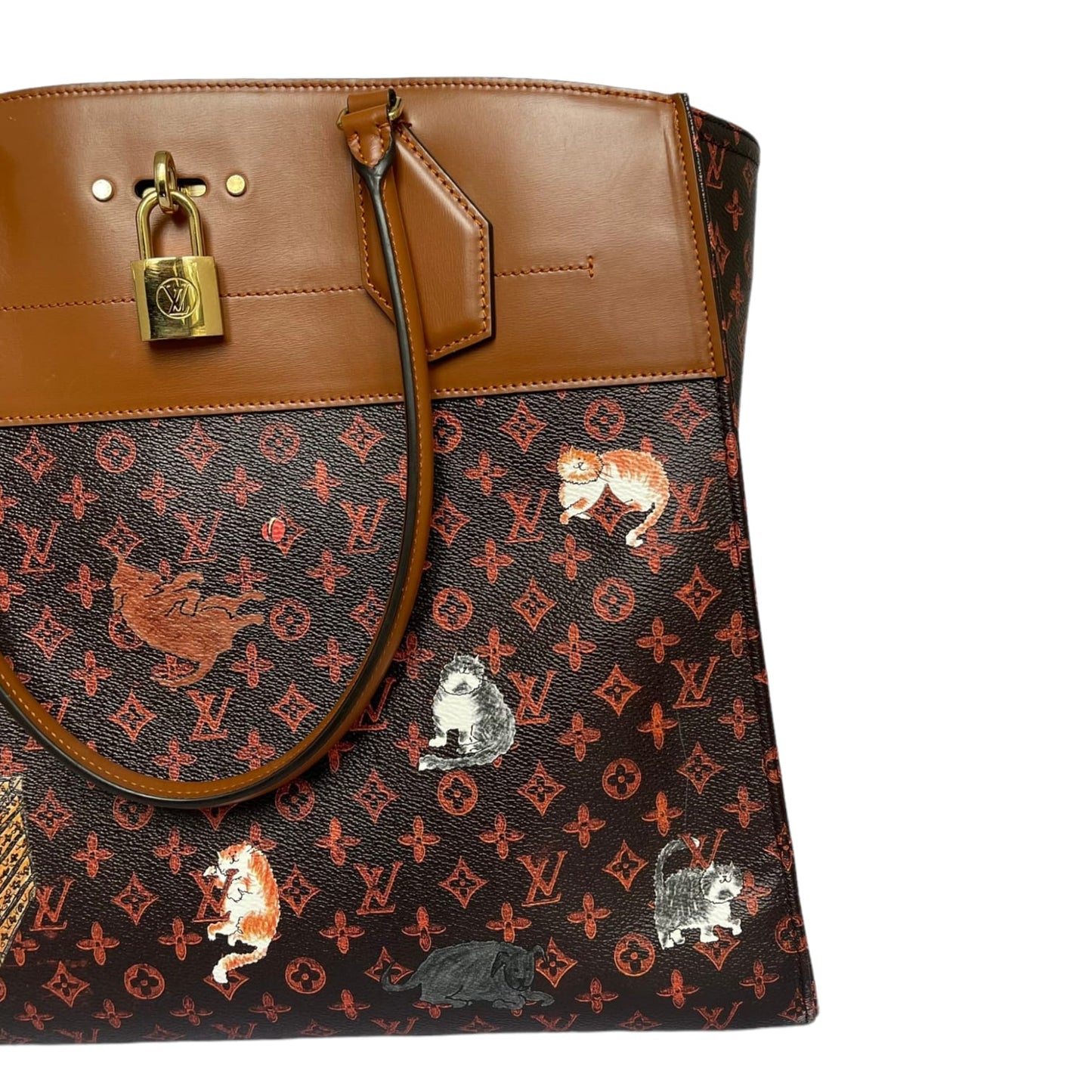 Louis-Vuitton XXL City Steamer Cabas Grace Coddington Catogram GHW