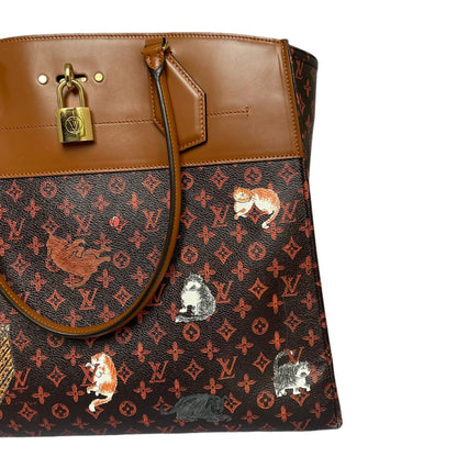 Louis-Vuitton XXL City Steamer Cabas Grace Coddington Catogram GHW