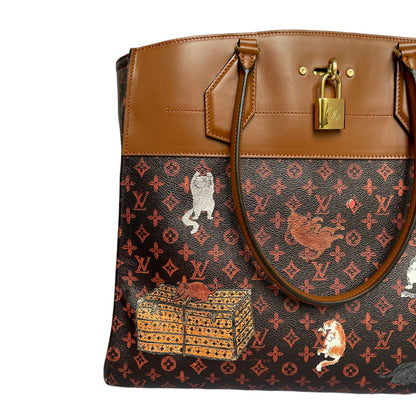 Louis-Vuitton XXL City Steamer Cabas Grace Coddington Catogram GHW