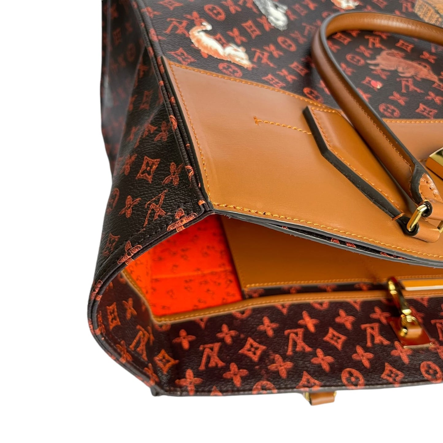 Louis-Vuitton XXL City Steamer Cabas Grace Coddington Catogram GHW