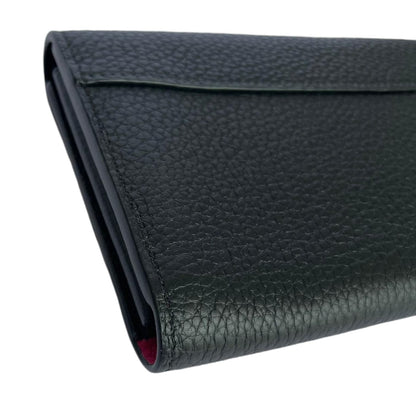 Louis-Vuitton Capucines Wallet Taurillon Black GHW