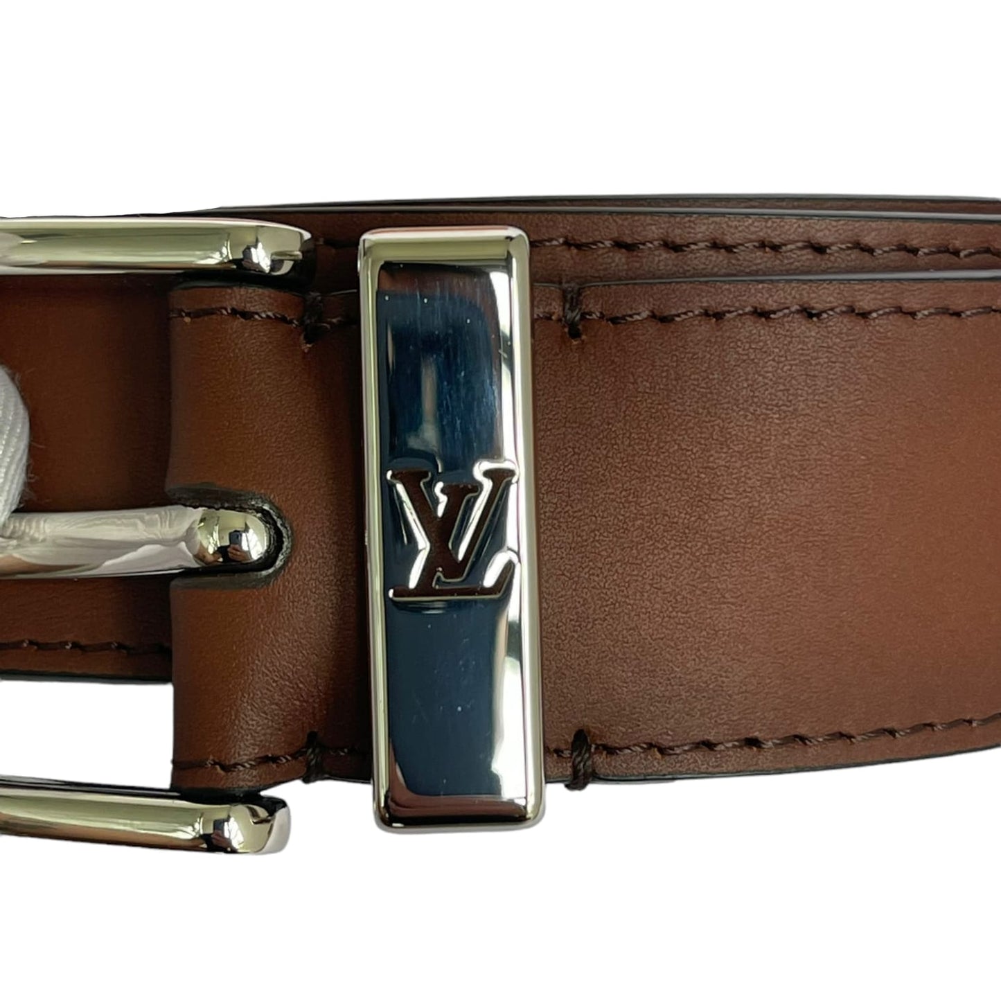 Louis-Vuitton Pont Neuf 35mm Belt Calfskin Brown SHW