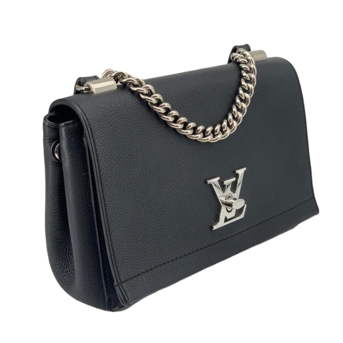 Louis-Vuitton BB Lockme II Calfskin Black SHW