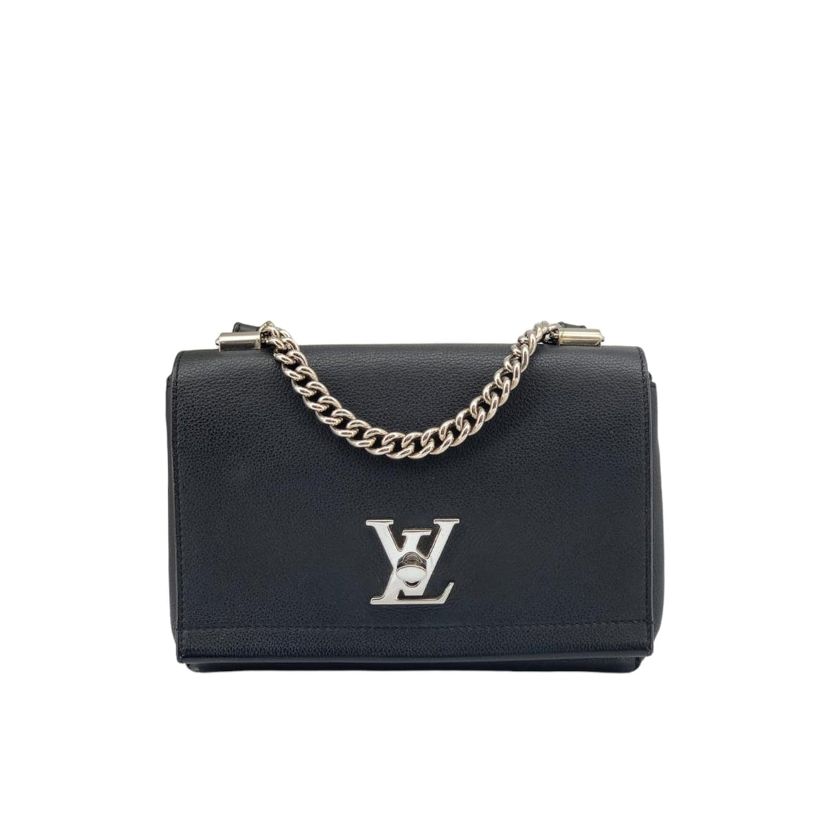 Louis-Vuitton BB Lockme II Calfskin Black SHW