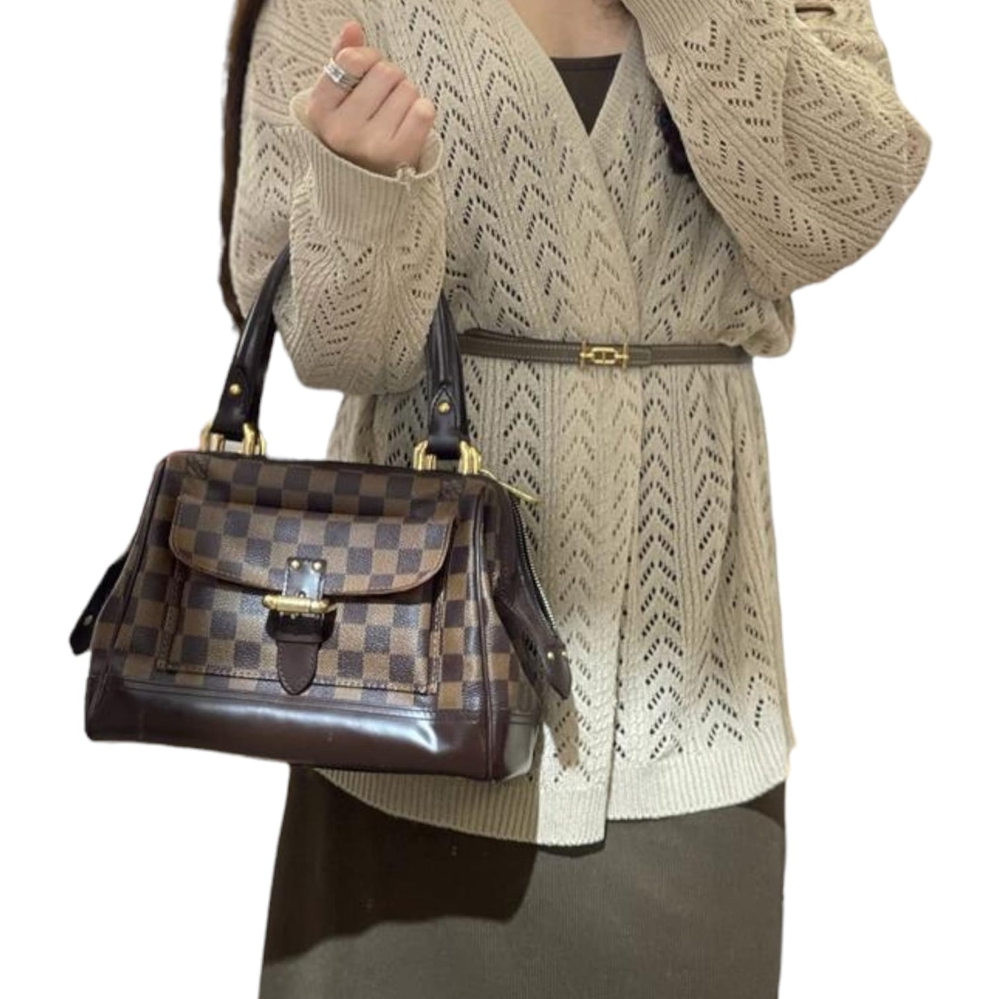Louis-Vuitton Knightsbridge Damier Ebene GHW