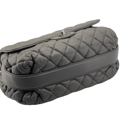 Classic Single Flap Grey Lambskin RHW