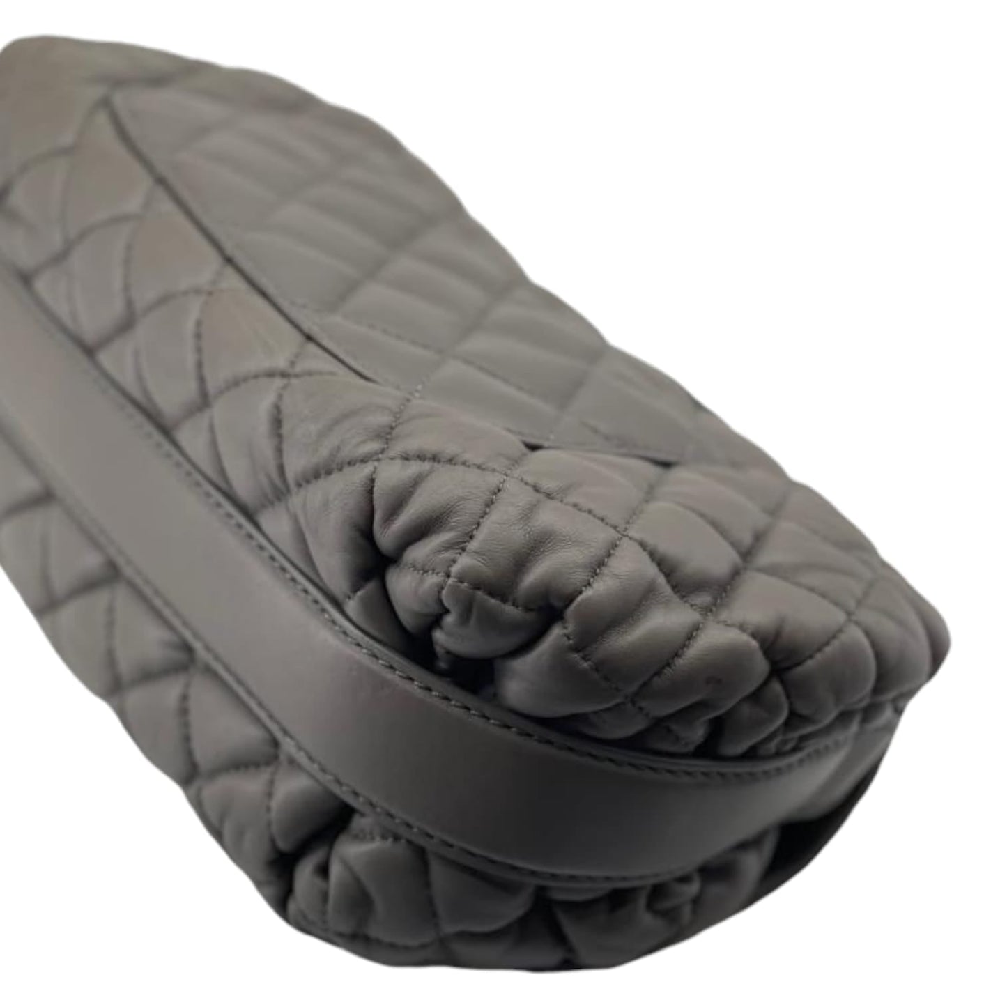Classic Single Flap Grey Lambskin RHW