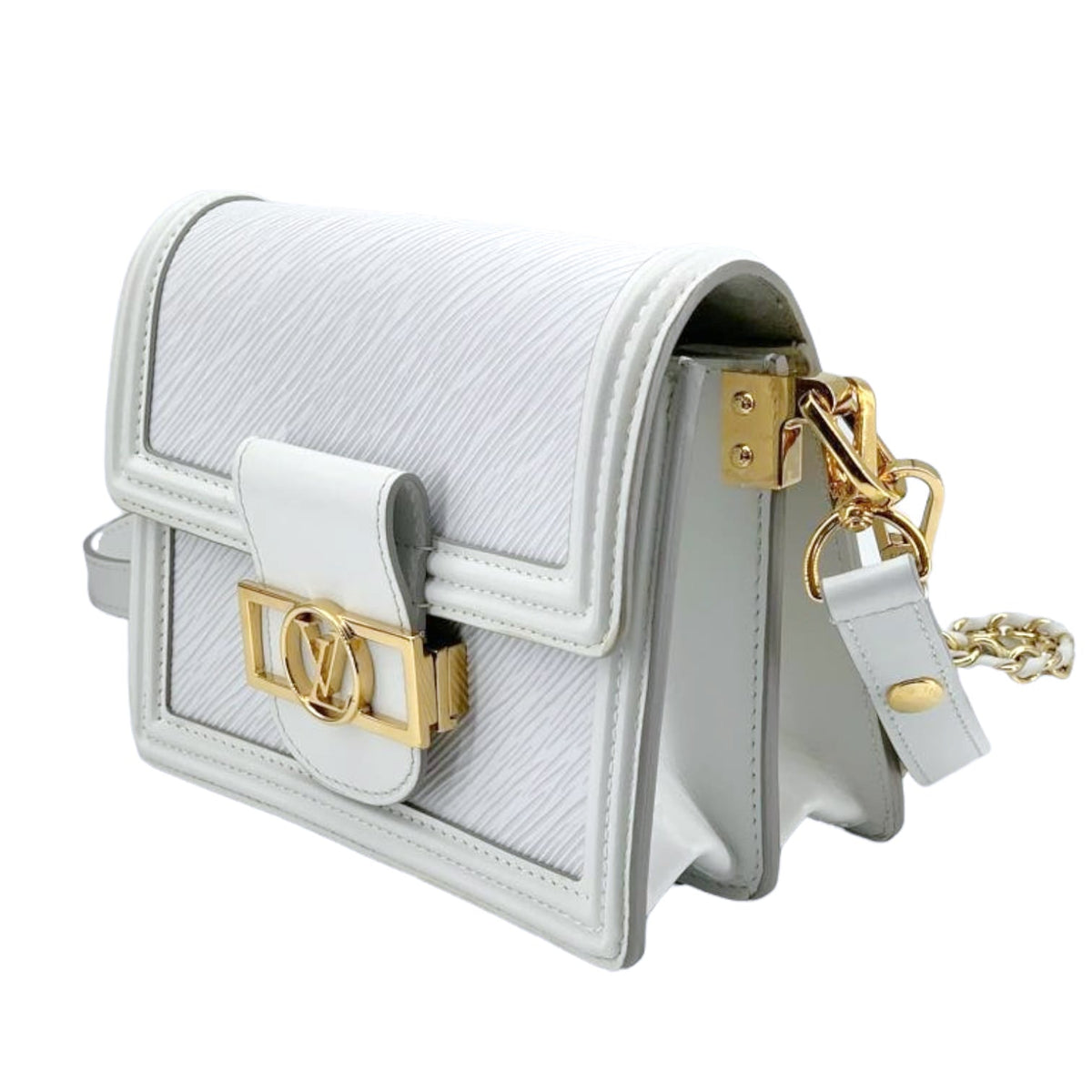 Louis-Vuitton Mini Dauphine Epi Leather Immaculate White GHW